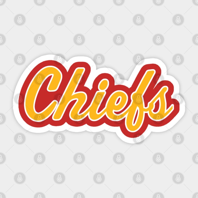 KC Chiefs Script Sticker by twothree